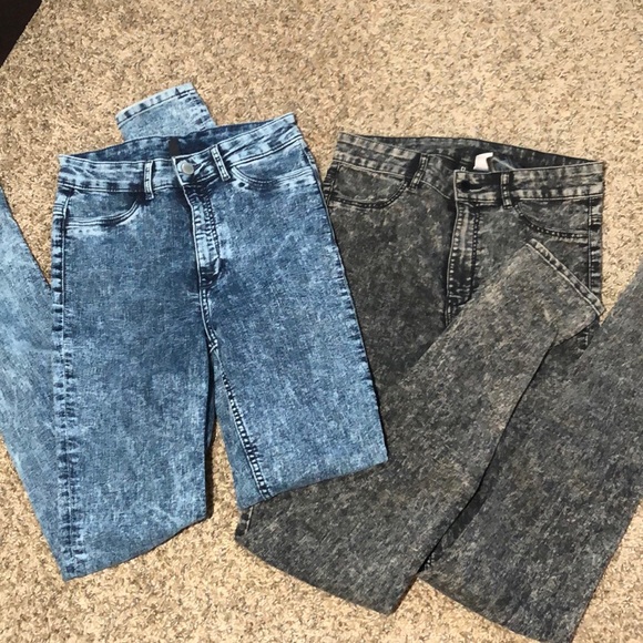 stonewash jeggings